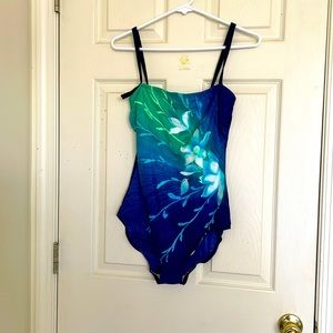 Women’s Swimsuit Size 12 Medium/ Large Unique One Piece Swimwear
